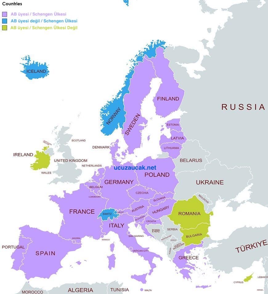 2025 İçin En Popüler Schengen Vizesi Rotaları