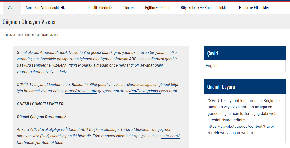 Amerika vizesi adımları Amerika vizesi adımları